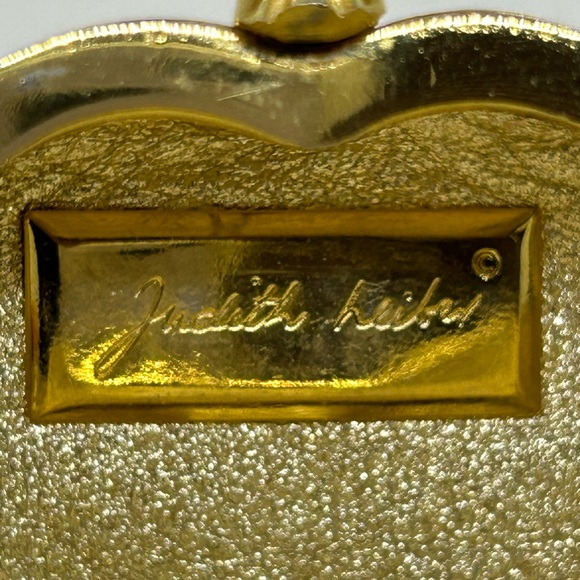 Judith Leiber RARE Butterfly Minaudiere Bag Cabachon & Swarovski Brushed Gold - Picture 12 of 12